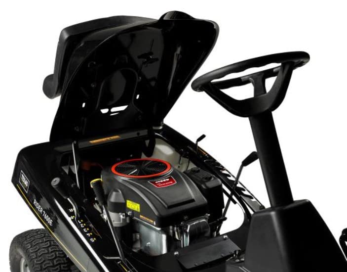 TEXAS Aufsitzmäher Rasen Traktor Rasenmäher Traktor Aufsitzrasenmäher Rasentraktor Rasenmäher Bulldog Gartentraktor Hochgrasmäher Rider 7600E 2in1 | 432cm³ | 12PS | 76cm | AHK | E-Start | 5Vor+1R