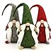 Iris Fairy Natale Decorazioni Santa Peluche Senza Volto Lunghe Gambe Bambole Giocattoli Regalo Ciondolo per Finestra Bambola Borsa del Vino Christmas Decor 3pcs (Bambola barbuta)