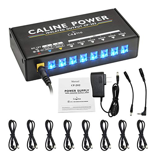 Guitar Pedal Power Supply 8 Isolated DC Output for 9V/12V/15V/18V 300mA 500mA Effect