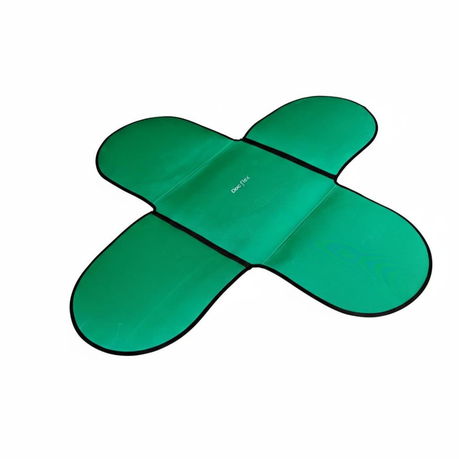 Non-Slip Folding Exercise Mat Silent Portable Workout Mat Cushioned Support Lightweight for Home Gym, Black Green-picture-23