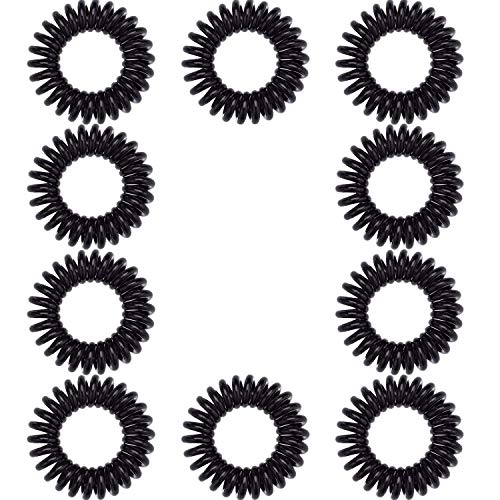 Corbatas de pelo en espiral con bandas de goma elásticas sin arrugas...