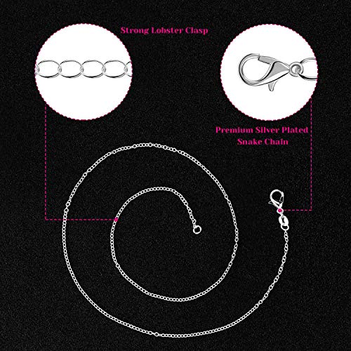 Selizo JMC-01 Necklace Chain For Jewelry Making, Selizo 30 Pack Chains Necklace Bulk Silver Plated Necklace Chains thumb #2