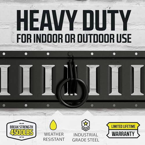 DC Cargo Mall 20 Steel E-Track O Ring Tie-Down Anchors for E-Track TieDown System, Tie Down Cargo Loads to ETrack Rails (Not Included) in Enclosed/Flatbed Trailer, Truck, Van, Pickup