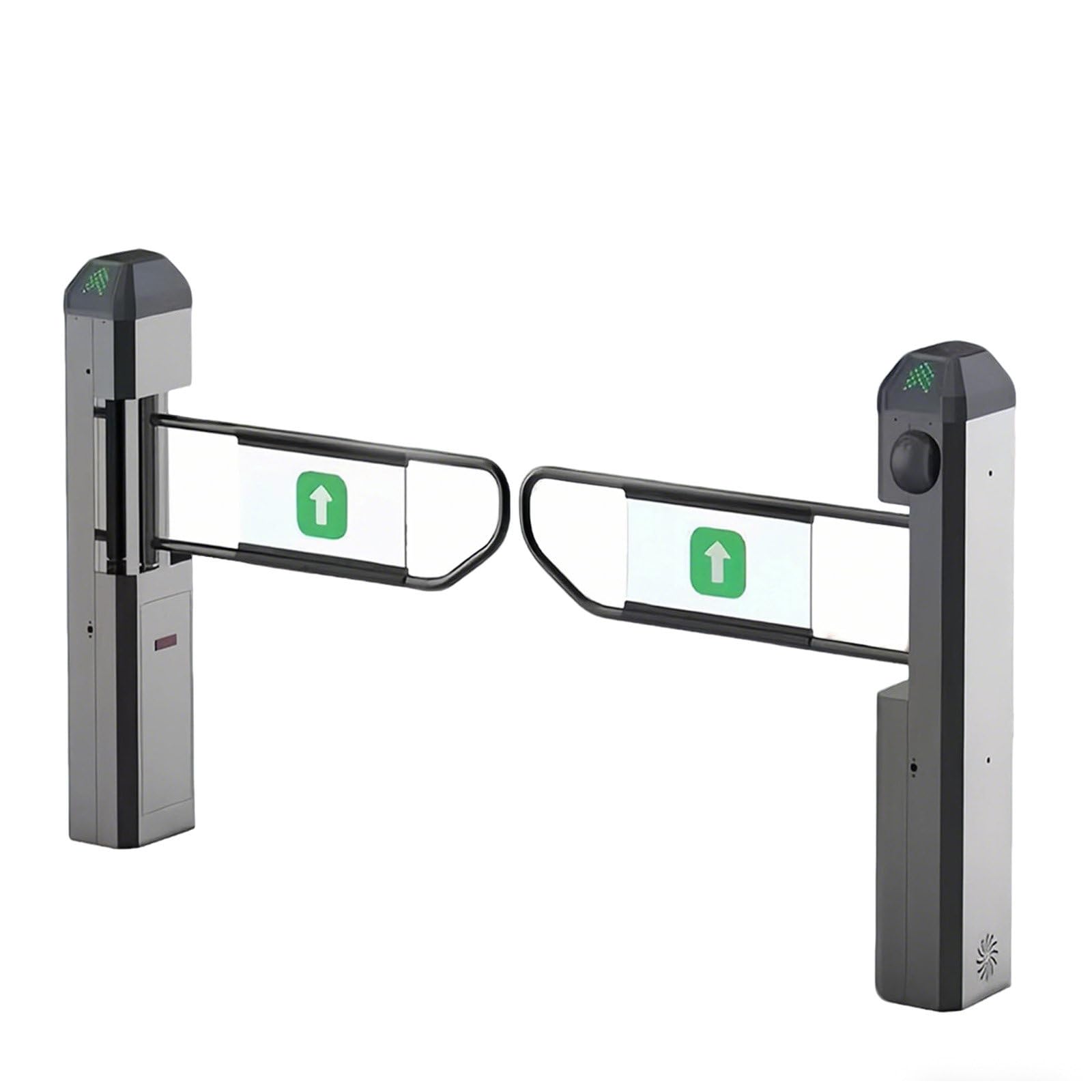 Puerta Oscilante Automática de Radar Infrarrojo para Supermercados, Puerta Abatible de 90°,con Alarmas de Marcha Atrás e Indicadores LED,para Centros de Transporte y Comercios