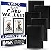 Black Card Wallets 5 Pack with Wild Jokers by Magic Makers