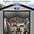 WUKHG 6X4 FT Plastic Storage Shed with Floor, Resin Storage Shed with Drainage Channel & Lockable Door, Outdoor Plastic Sheds Suitable for Bikes, Furniture, Gardening Tools