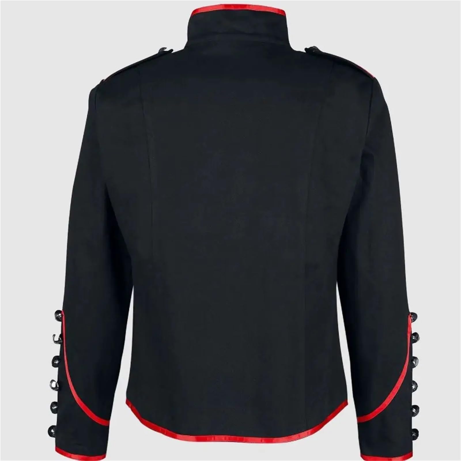 Abbigliamento Vintage Uomo Giacche da uomo in stile steampunk, giacche vintage, colletto rialzato, cappotto rock, punk retrò