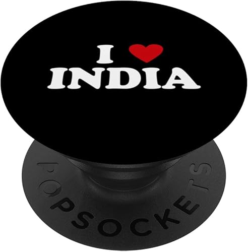 Country Heart Pride - Funny I Love India PopSockets Standard PopGrip