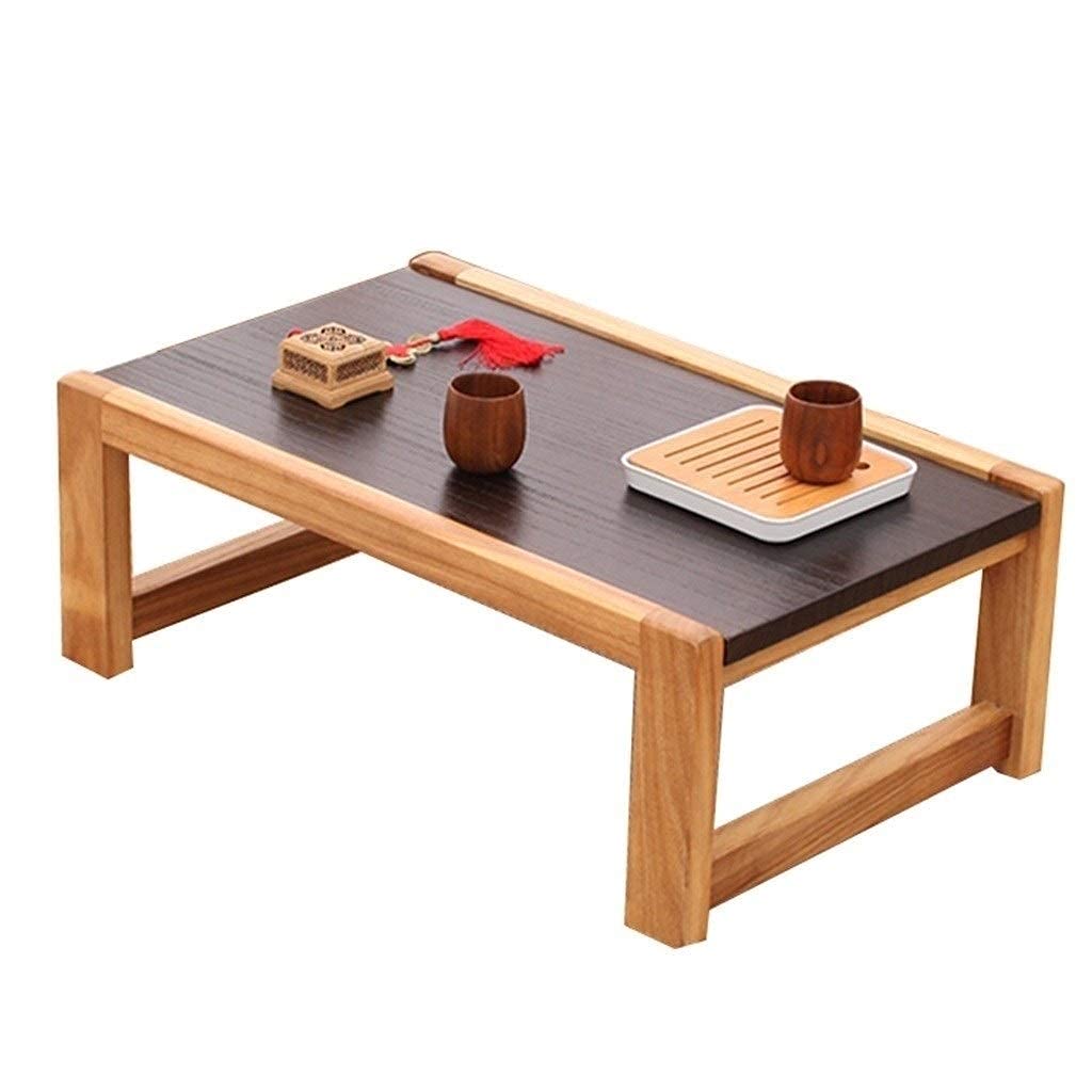 Table de style japonais pour baie vitrée et coin café zen