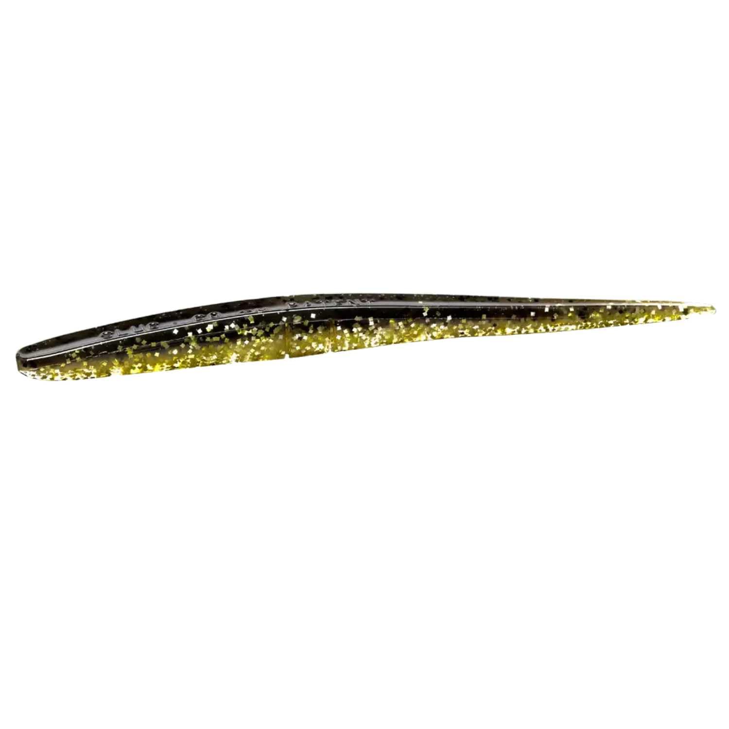 Lunker City Fishing 6" Slug-Go Original Soft Stick Plastic Bait Bass Lure 8 Pack Per Bag, Made in The USA - Gold Pepper Shiner 32 โ image 1