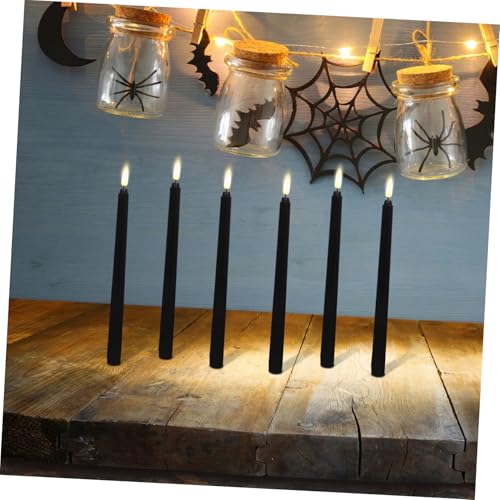 Luz de vela LED eléctrica sin llama para evitar incendios en Halloween 4
