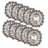 VILLCASE 10個フラットバック ラインストーン 装飾 パール付き ダイアモンド クラフト用 アップリケ 衣類 靴 バッグ 手芸 アクセサリー