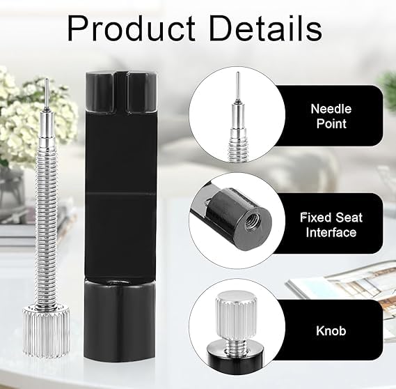Image of Watch Link Removal Kit with 3 Extra Pins, Portable Link Remover Kit for Watches, Watch Strap Removal Tool for Watch Repair, Watch Bracelet Adjustment, Watch Strap Replacement and Resizing. (WATCH STRAP)