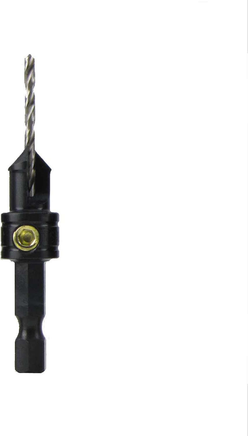 Snappy 82 Degree Countersink for #6 Screws 3/32in. Drill Bit x 3/8 Bore USA Made