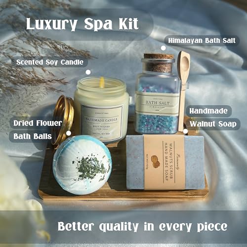 image for AHAGIFTREE Get Well Soon Gift Baskets - 12PC Care Package for Women Af