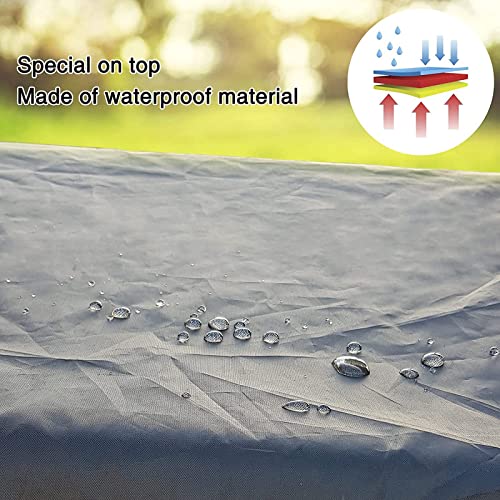 Minusone Mosquito Netting For Patio, Patio Swing Net, Outdoor Mesh Screen With Zipper Opening And Roof Waterproof Tent,Black Porch 2/ 3 Seater (3 125X205X205Cm) #TOP6