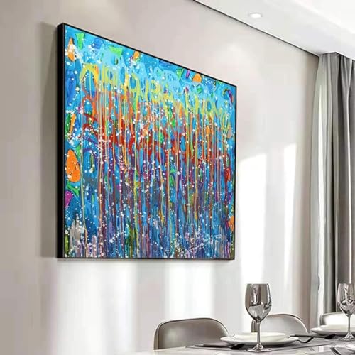 Pósteres e impresiones de arte abstracto moderno: lienzos coloridos de 20x20cm