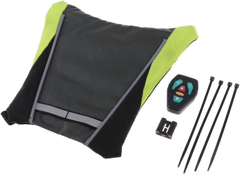 Wireless LED Reflective Vest Backpack for Night Cycling Running, Remote Control Turn Signal, Nylon Material, USB Rechargeable, Road Bike Direction Warning Vest - Dark Gray