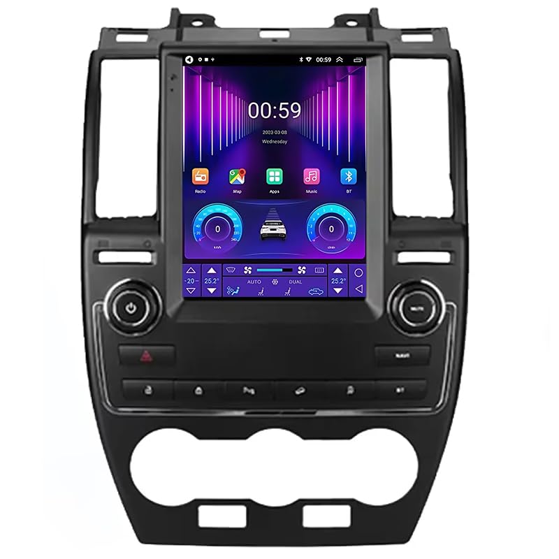 SSFENG Android 12 Radio De Coche para Land Rover Freelander 2 2006 2012, Cámara Trasera Coche Audio FM/Am/RDS Video GPS Navegación Control De Volante BT Manos Libres Call,TS 1 4 Core WiFi 1G+16G