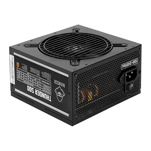 Fonte Mancer Thunder 500W, 80 Plus Bronze, MCR-THR500-BL01-OEM