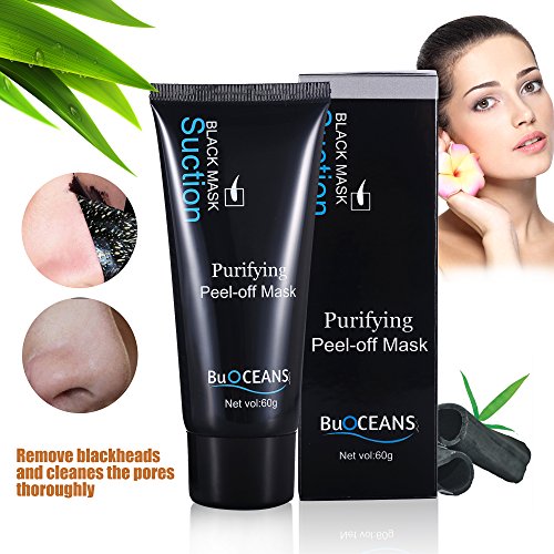 Peel Off Mask, Blackhead Facial Mask, Blackhead Remover Black Mask Deep Clean Mask , Premium Quality Mask Purifying Deep Cleansing Acne Resist Oily Skin Strawberry Nose Tearing style Cleansing Mask