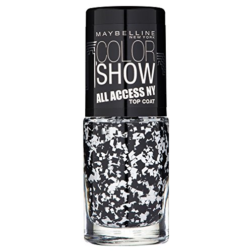 GEMEY MAYBELLINE Colorshow All Access Ny Vernis à Ongles Paillettes Blanc/Noir 422 Pave The Way
