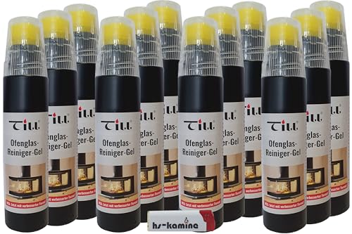 ** Set** Till Kaminglas Reiniger 12 Flaschen a. 200ml Gel mit Bürste