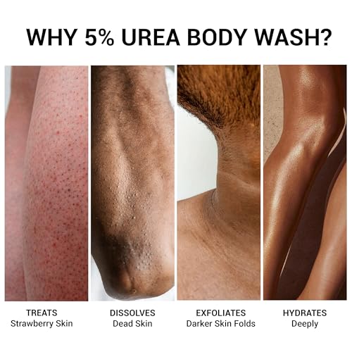 Image of SEREKO 5% Urea & Oat Milk Body Wash 200 ML | For Strawberry skin, De-tan, Body-acne| Body Wash for Men & Women | AHA BHA free, paraben free, SLS free | Gentle Exfoliating | Very dry & flaky skin