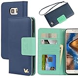 Ailun Phone Case for Galaxy Note 5, Premium PU Leather&Soft TPU,Impact Resistant&Scratch-Proof Credit Card Holder,Magnetic Flip Cover[Blue]
