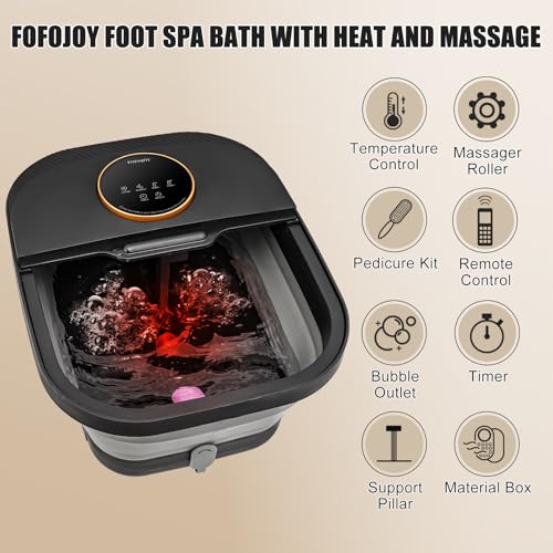 Spa de pies plegable con calor y masaje miniatura 2