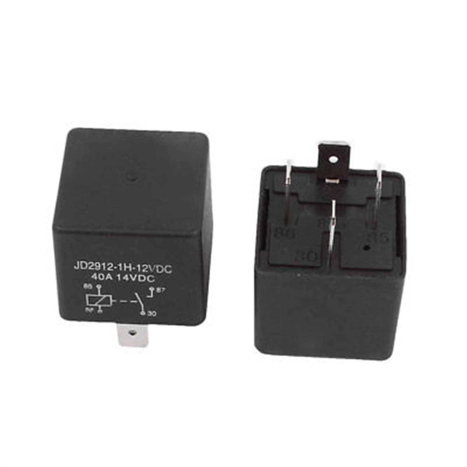 VDOQTLJT JD2912 DC 12V Coil 40A 4 Pins SPST Vehicle Car Security Power Relay 10pcs