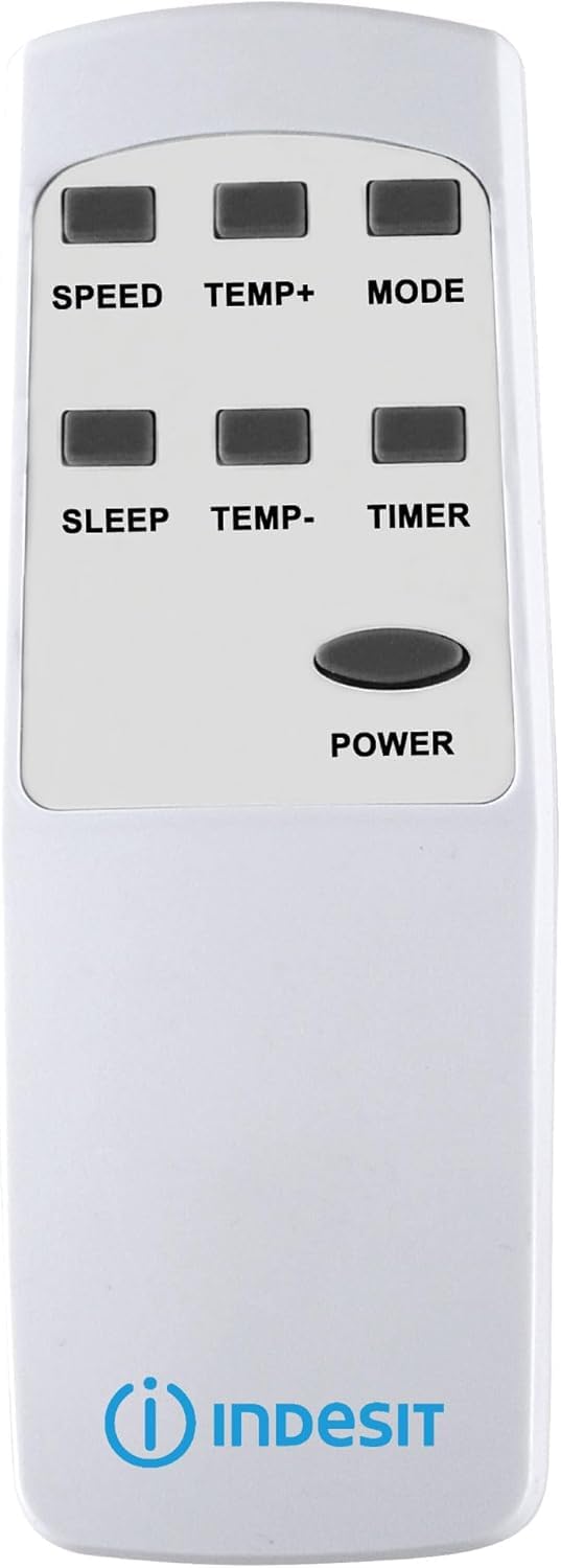INDESIT PAI27COW - Condizionatore Portatile 7000 BTU/h con Tubo di Scarico e Deumidificatore, Condizionatore Senza Unità Esterna - Aria Condizionata Portatile, Elettrodomestici per la Casa, Classe A
