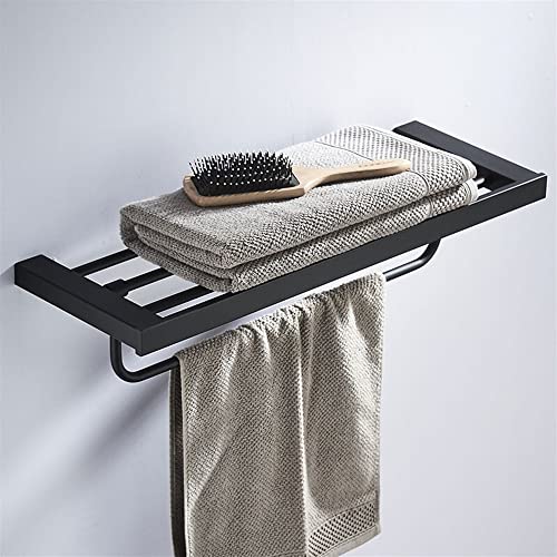Barre de porte-serviettes mural compact en aluminium pour salle de bain
