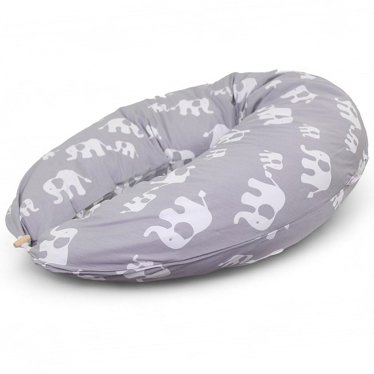 HOBEA-Germany Funda de Almohada de Lactancia para Cojines de Lactancia 190cm diseños (Muselina Topo) — view 65