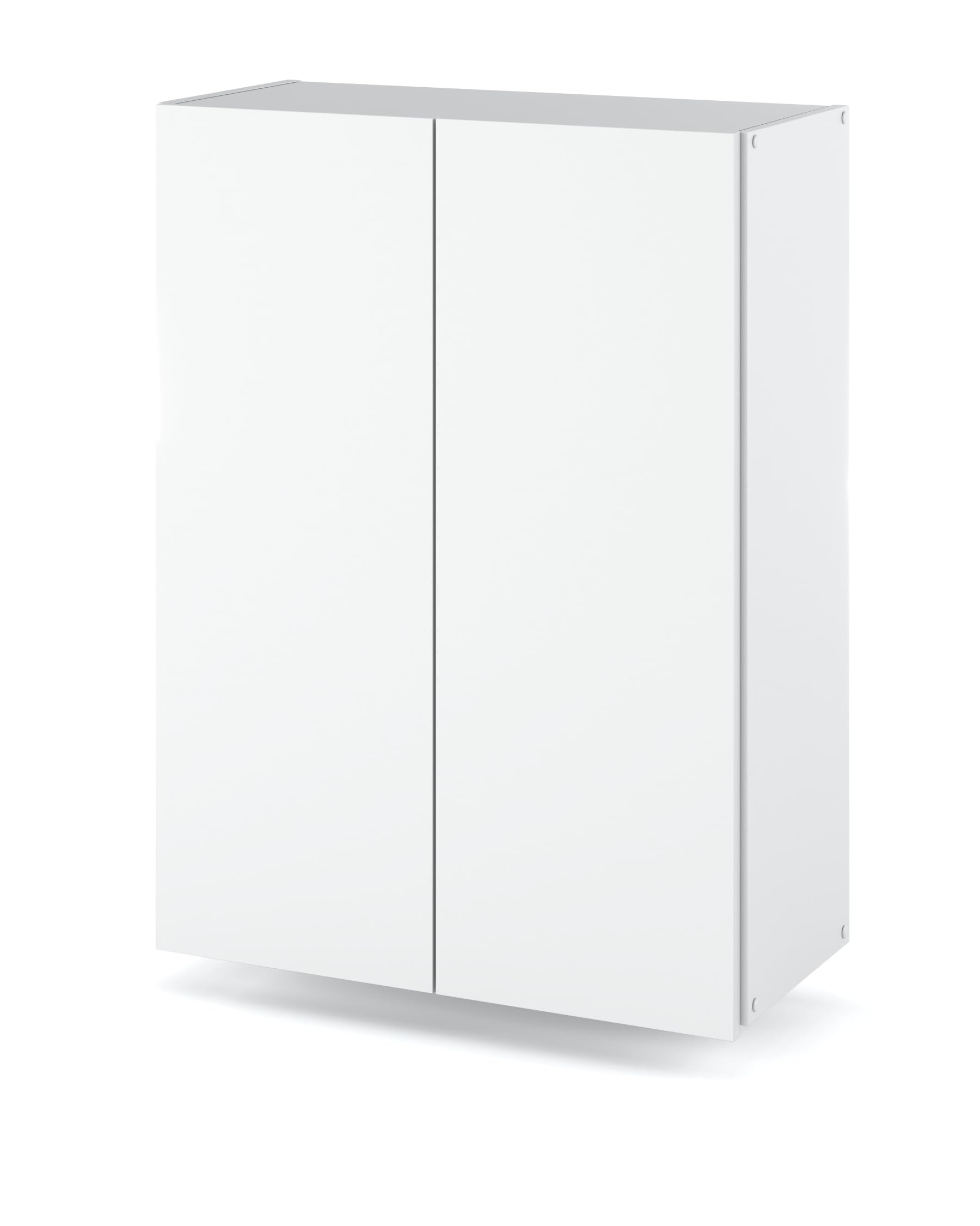 MRBLS_HOME MRBLS Badezimmerschrank (Weiß) – Hängeschrank Für Badezimmer - Wandschrank Badezimmer – 60 x 80 x 30 cm (B/H/T)