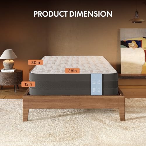Image of FLEXISPOT Twin XL Adjustable Bed Frame Base & 12'' Gel Memory Foam Mattress