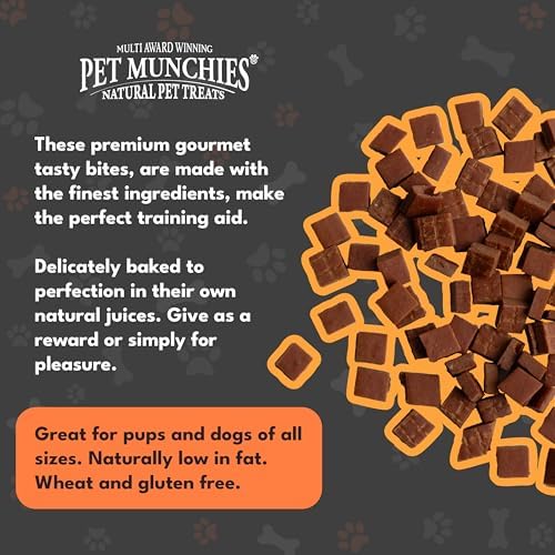 Pet Munchies Venison & Beef Liver Dog Training Treats, Grain Free Tasty Bites with Natural Real Meat, Low in Fat 50g - View 7