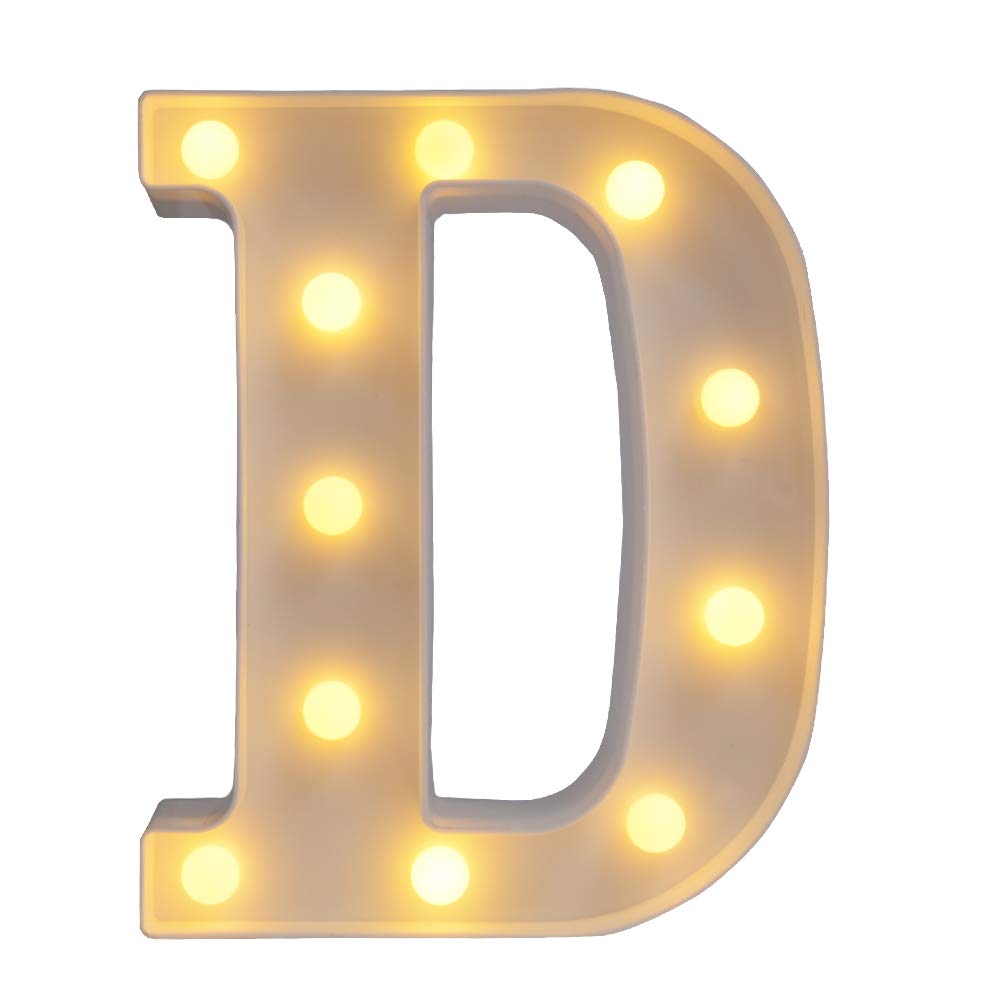 CJWPOWERRoom Decor, LED Letter Signs, Cute Home Decor, Light Up Letter Signs for Wall, Bedroom, Party Decorations, Wedding, Birthday, Night Light and More