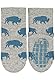 Sterntaler Baby - Jungen Fliesen Socken Baby Abs-söckchen Doppelpack Bison und Bär, Hellgrau Meliert, 18
