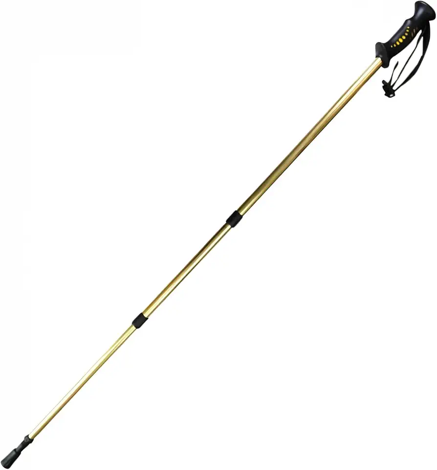 Bastão de Caminhada Ajustável – Alumínio Leve, Dobrável com Ponta Antiderrapante