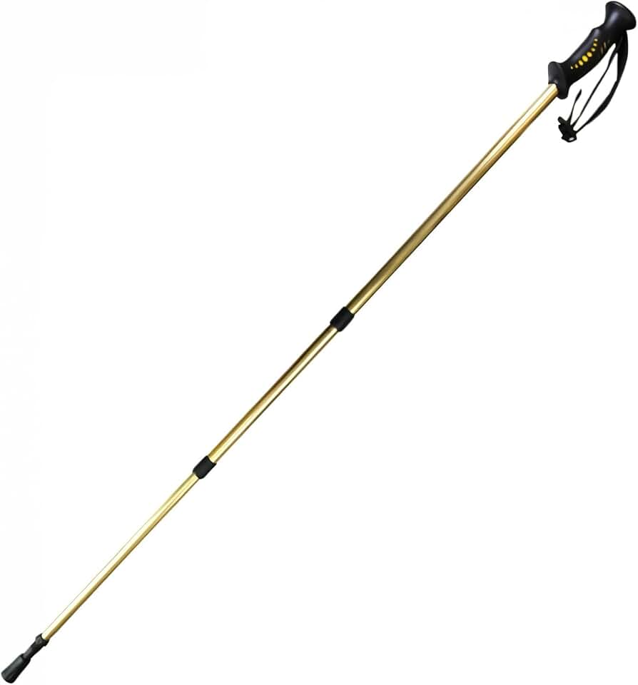 Bastão de Caminhada Ajustável – Alumínio Leve, Dobrável com Ponta Antiderrapante