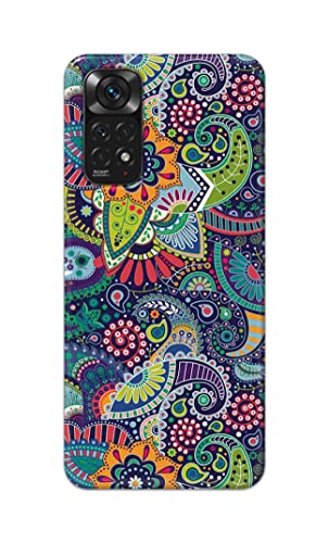 Image of Printed Hard Back Cover Case for Mi Redmi Note 11 4G Back Cover (Miraculous Patterns) -1803