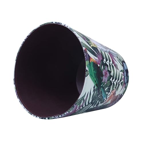 Miniatura 10 de Cubo de basura de piel sintética de 10 litros2.64 galones, decorativo, impermeable, papelera, papelera, para el hogar, oficina, baño