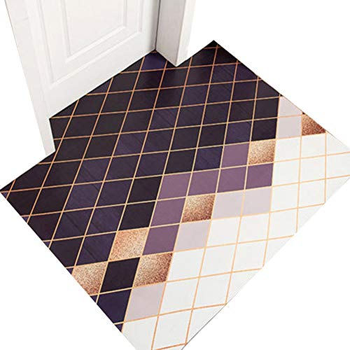 ZWRYW Felpudos Alfombra Textiles Doormats Moquetas Alfombrillas Entrada De Casa Antideslizante PVC Multifunción Baño Balcón Cocina Cortable Soporte De Personalización (Color : A, Size : 140x180cm)