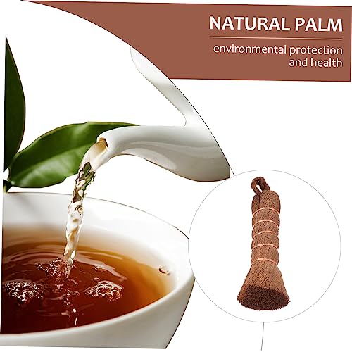 Image of Multipurpose Tea Tray Brush 6.88In Lightweight Kitchen Cleaning Brush with Hanging Hole Ergonomic Palm Handle for Dishwashing Tableware and Cups
