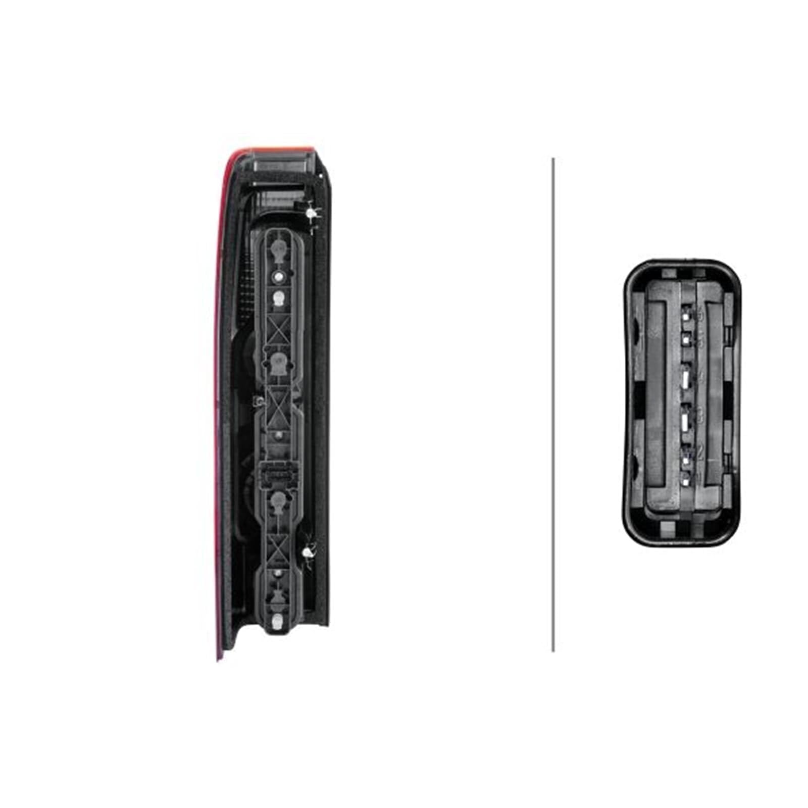 HELLA 2VA 010 110-061 Luce posteriore, Lampadine ECE, Dx | Compatibile con: NISSAN NV400 Bus, NV400 Kasten, OPEL MOVANO B Bus, MOVANO B Kasten, RENAULT MASTER III Bus
