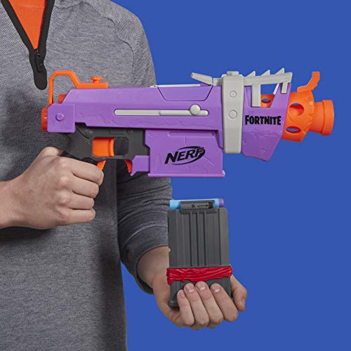 NERF Fortnite SMG-E Blaster - Motorized Dart Blasting - 6-Dart Clip, 6 Official Elite Darts - for Youth, Teens, Adults - Image 4