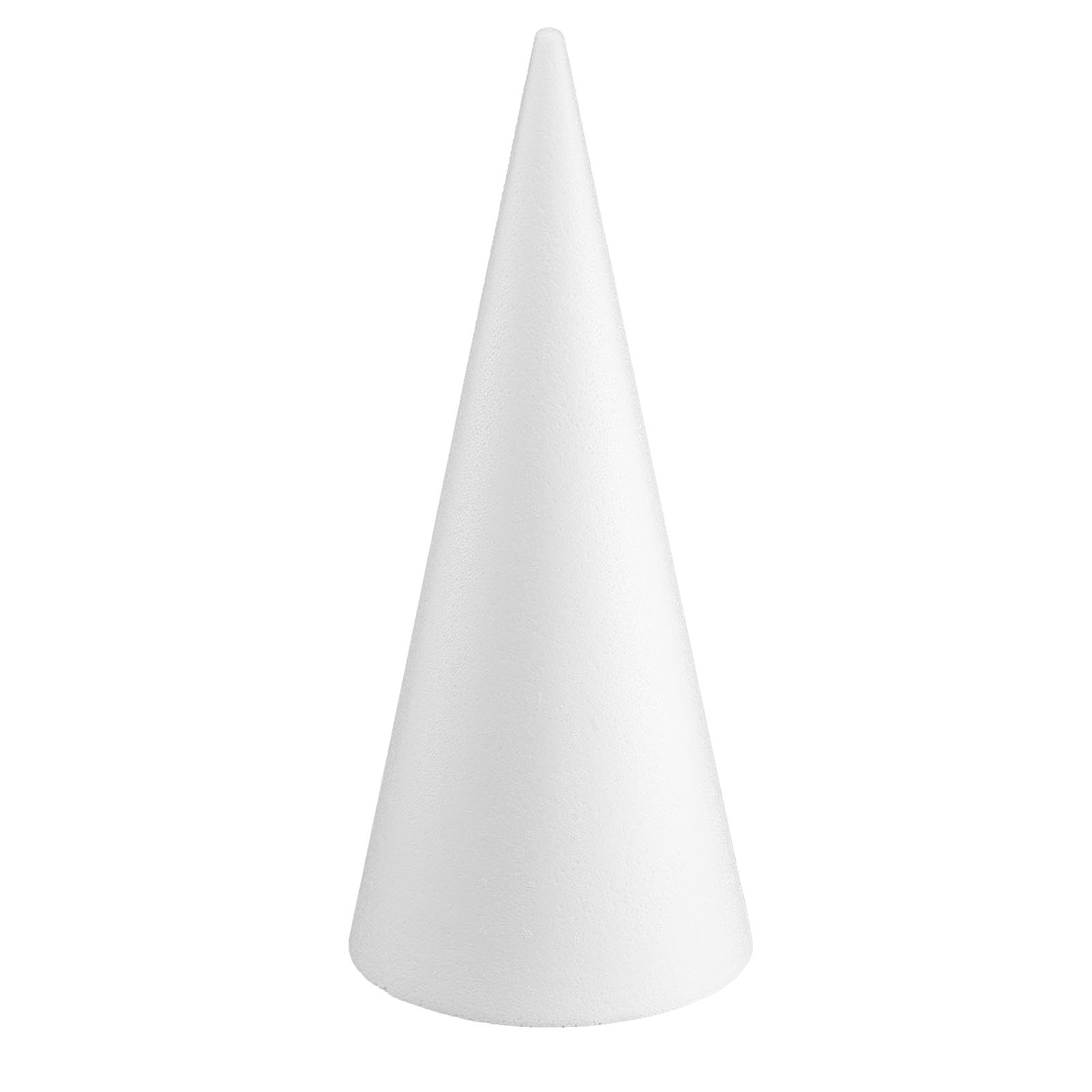 MCE-Commerce A32181 Polystyrene Cone, Diameter 18 cm, Height 40 cm, Polystyrene, White