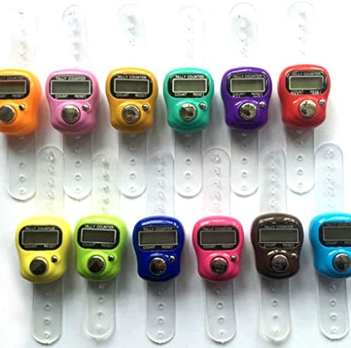 Yihaifu Useful Electronic Row Counter Finger Ring Digit Marker LCD Tally Counter