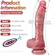 Jpscor Dildo Vibrator mit Fernbedienung Stoßfunktion und 360° Rotierender Glans 9 Vibrationmodi Realistischer Dildos, mit Stark Saugnapf & Smartes Heizung Sexspielzeug für Männer Frauen Paare (L)